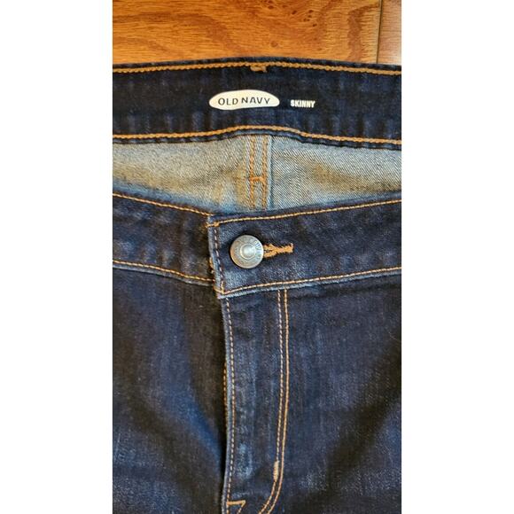 Old Navy Jeans Women Size 18 Skinny Dark Denim Jeans High-Rise - Picture 8 of 13